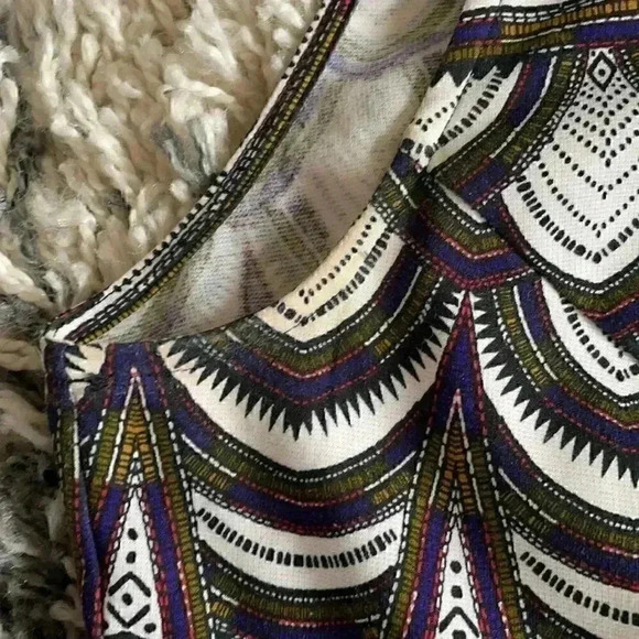 H&M geometric stretch pattern backless dress L - Picture 7 of 8